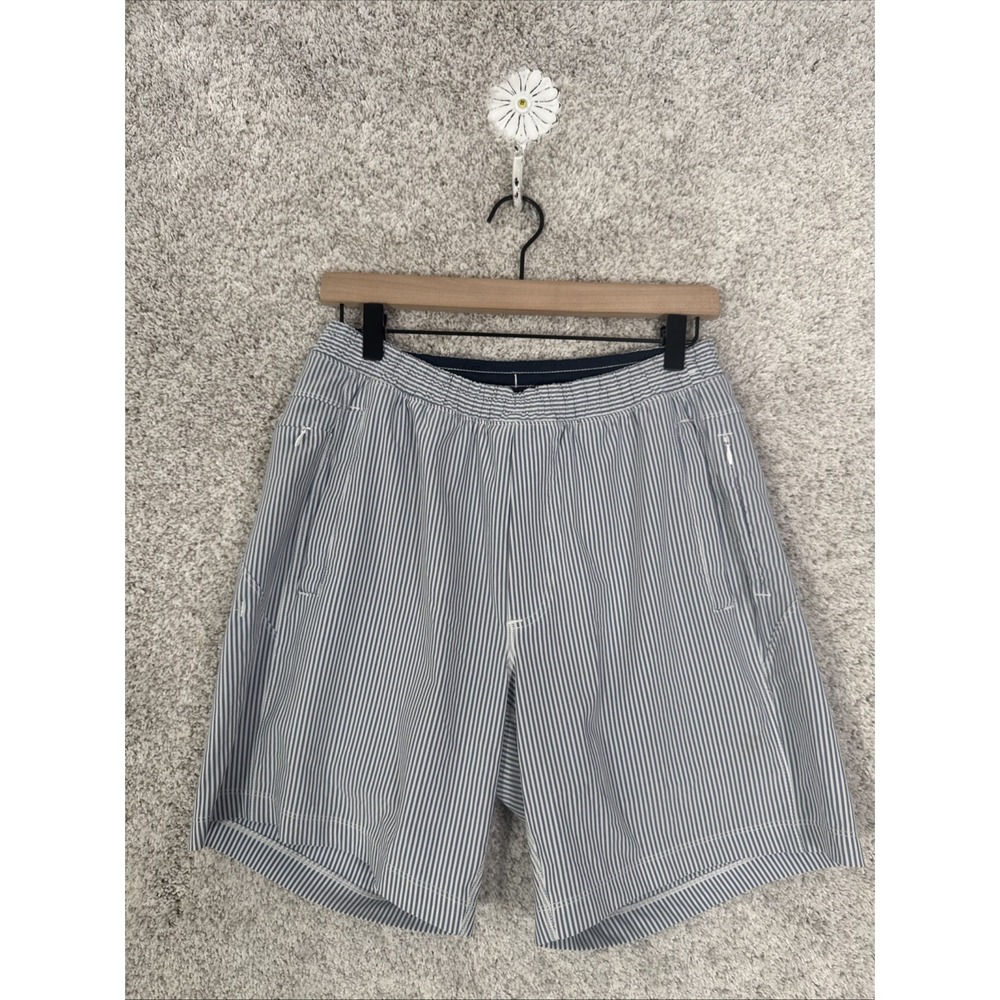 Birddogs Navy and White Pinstripe Athletic Shorts